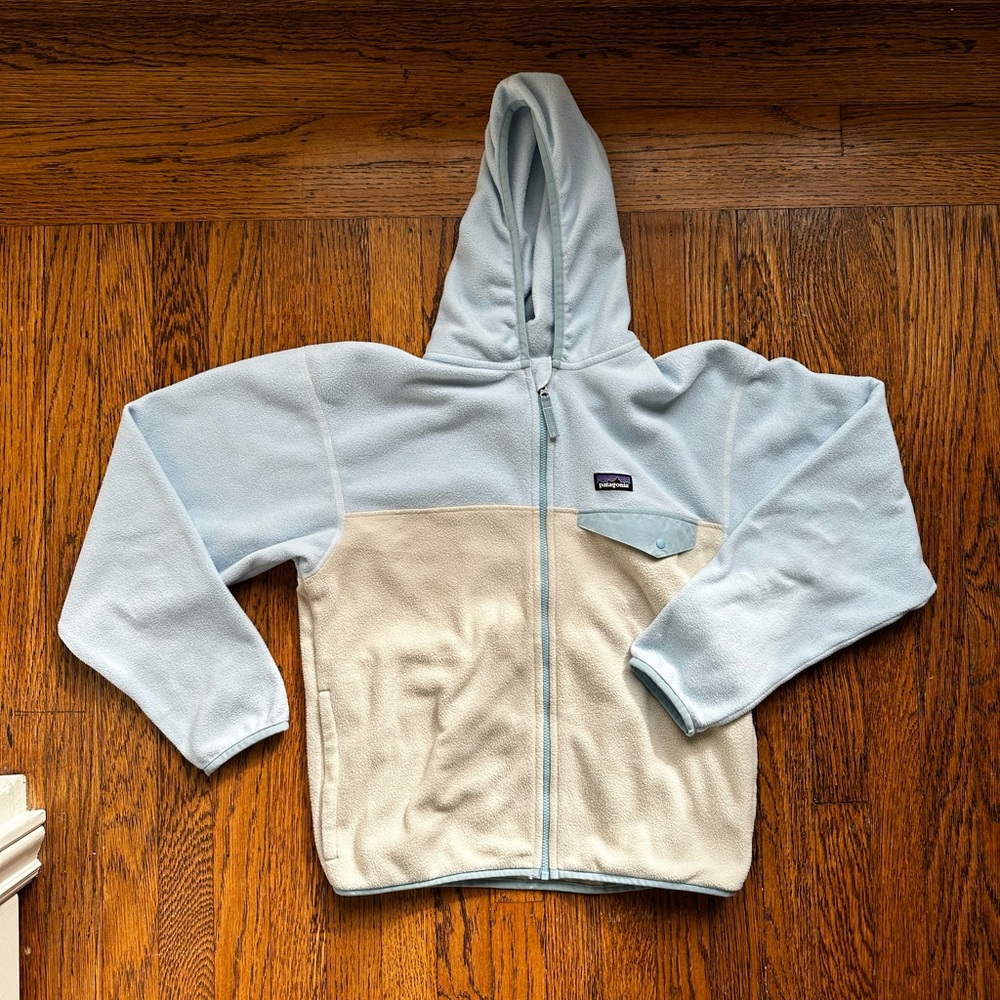 Patagonia Girls Micro D Zip fleece hoodie XL
